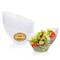 R-kay 6 Pack Angled Plastic Serving Bowls - Clear Plastic bowls 20 Oz - Disposable Serving Bowls - Premium Clear Bowls Disposable Heavy Duty For Weddings Catering And Birthday parties